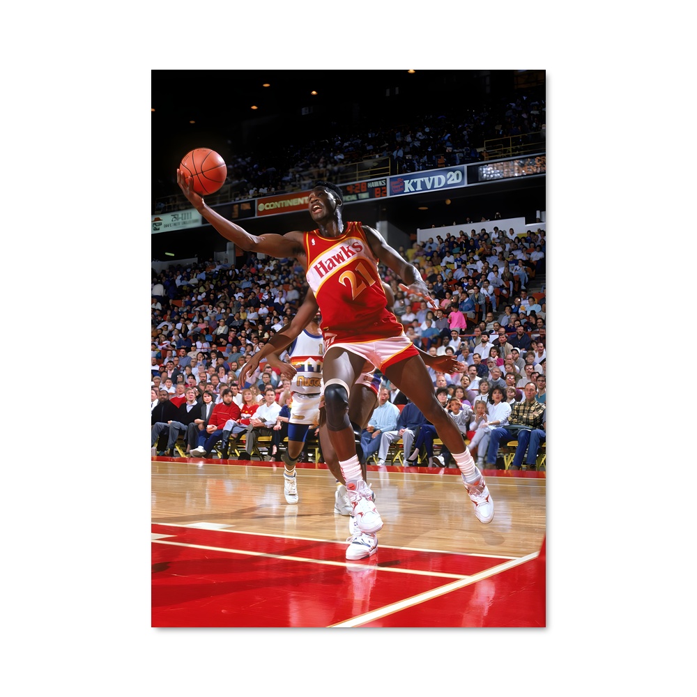 Poster Dominique wilkins agilité – affiche Basketball